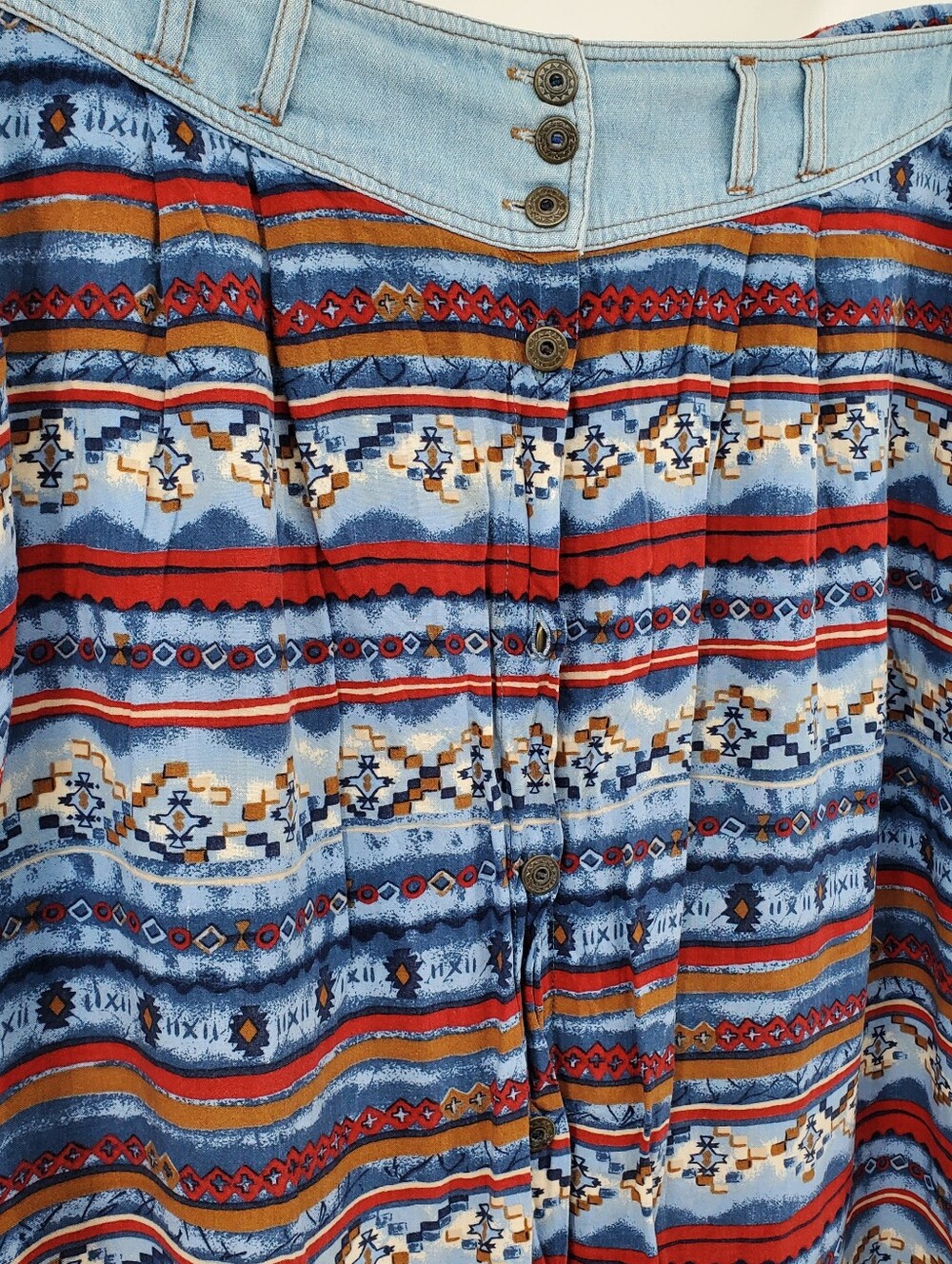 Capacity | Vintage Floral Button Down Skirt | Size Large
